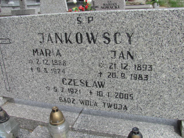 Czesław Jankowski 1921 Dolsk - Grobonet - Wyszukiwarka osób pochowanych