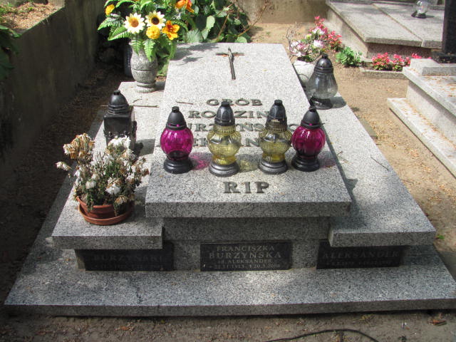 Grób Franciszka Burzyńska