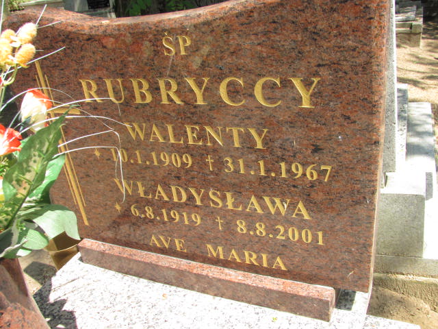 Walenty Rubrycki 1909 Dolsk - Grobonet - Wyszukiwarka osób pochowanych