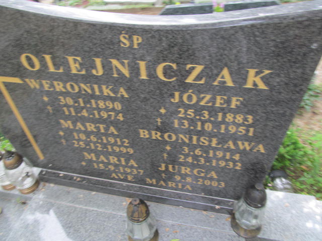 Marta Olejniczak 1912 Dolsk - Grobonet - Wyszukiwarka osób pochowanych